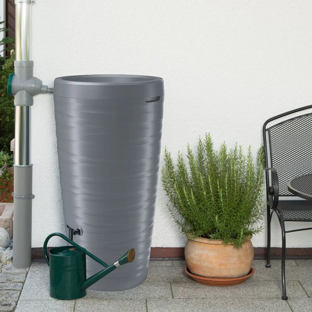Prosperplast Vaze Regenton 2-in-1 Set 240L - Grijs