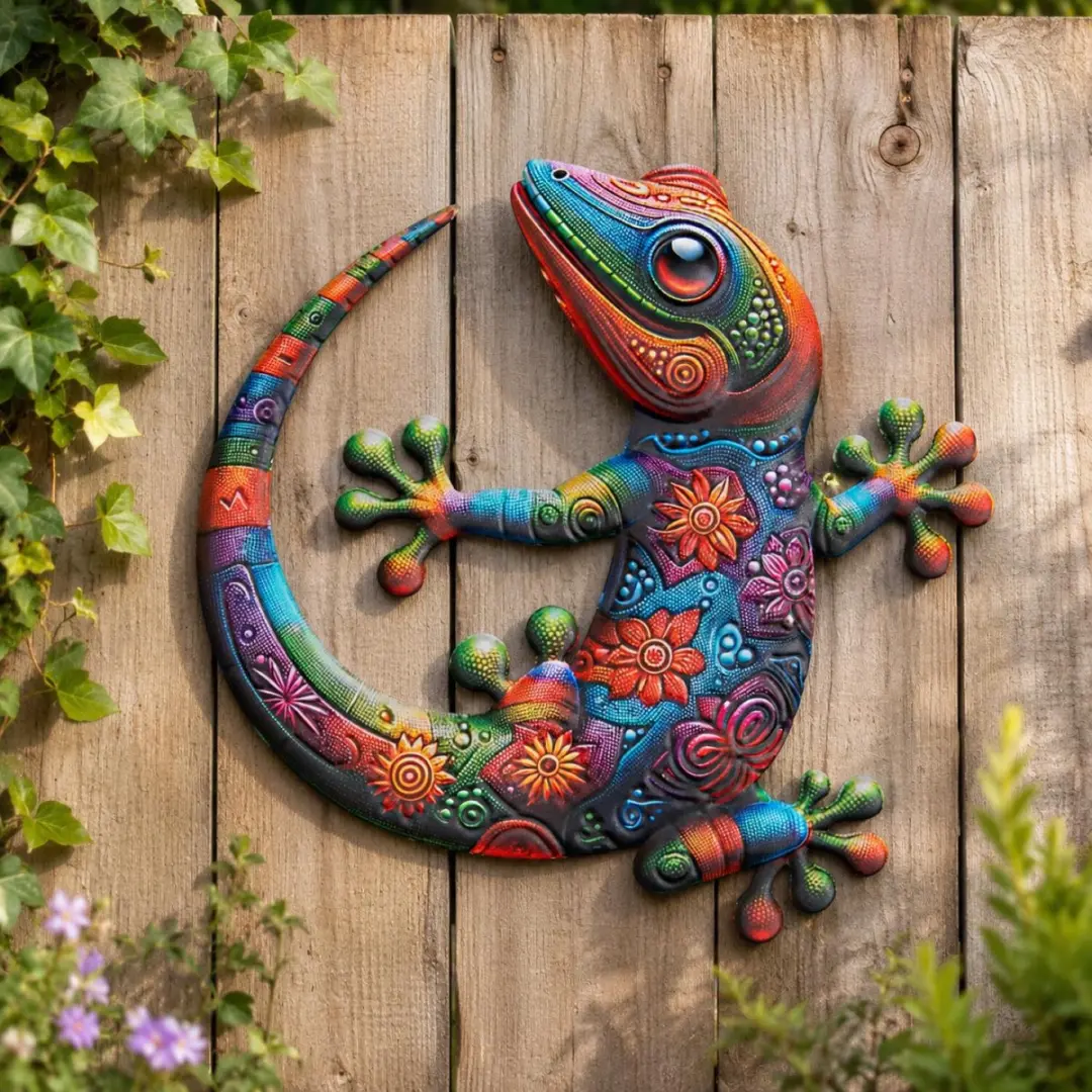 Anna's Collection Gecko Hagedis Wanddecoratie