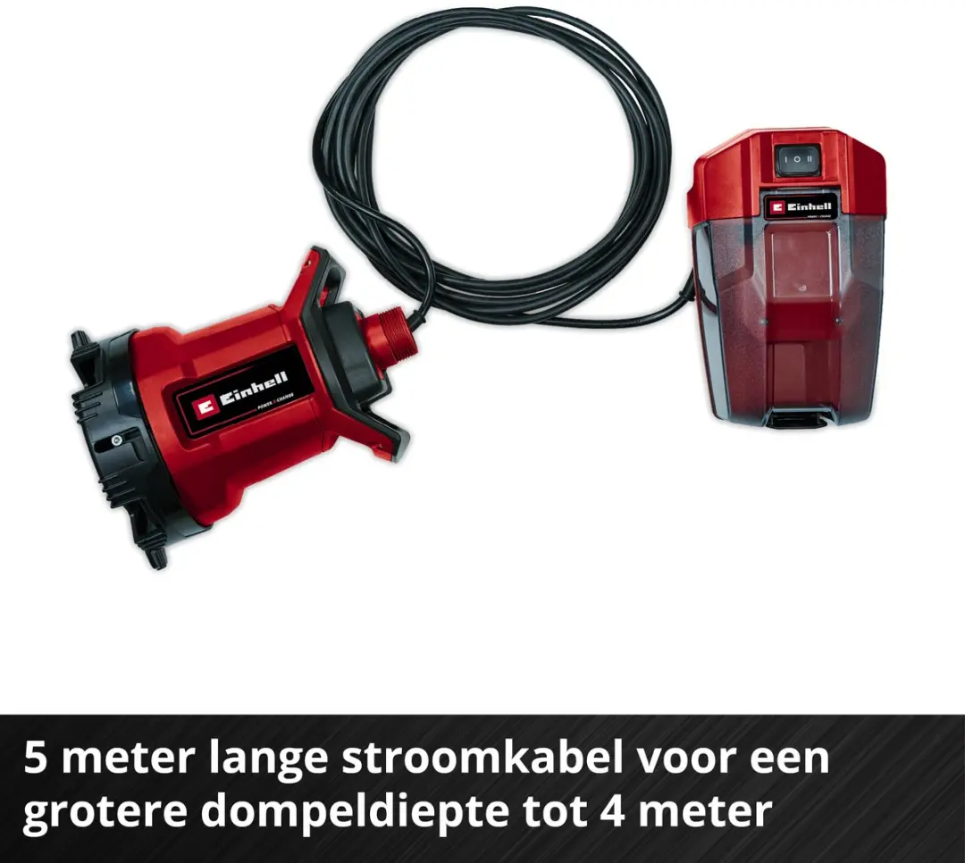 Einhell Accu Vuilwaterpomp GE-DP 18/25 LL Li Solo - 18V - 7.000 l/u