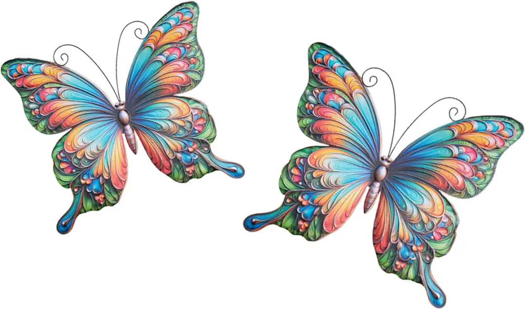 Anna's Collection Wanddecoratie Vlinders Metaal