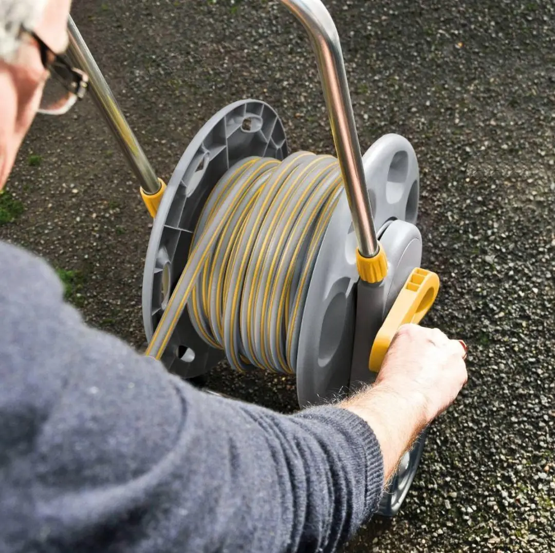 Hozelock Slangenwagen 20m - 12.5mm - Grijs/Geel