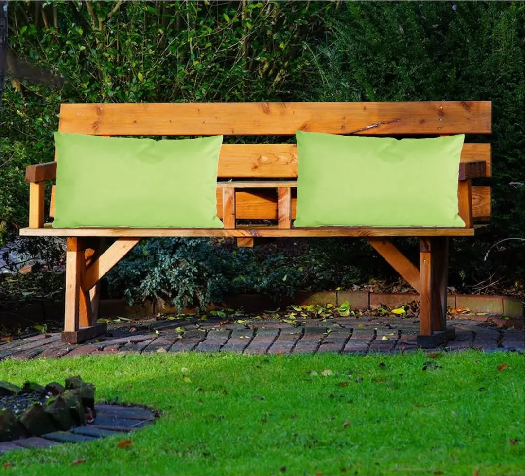 Anna's Collection Buiten Sierkussens 2x - Lime - 30x50cm