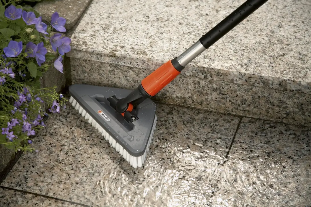 Gardena Zwenkschrobber - Terras - Grijs/ Oranje