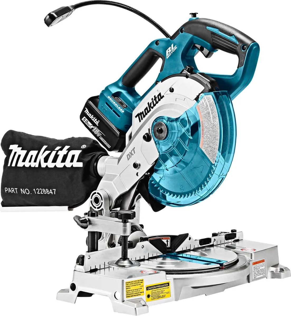 Makita DLS600RTE Verstekzaag 18V