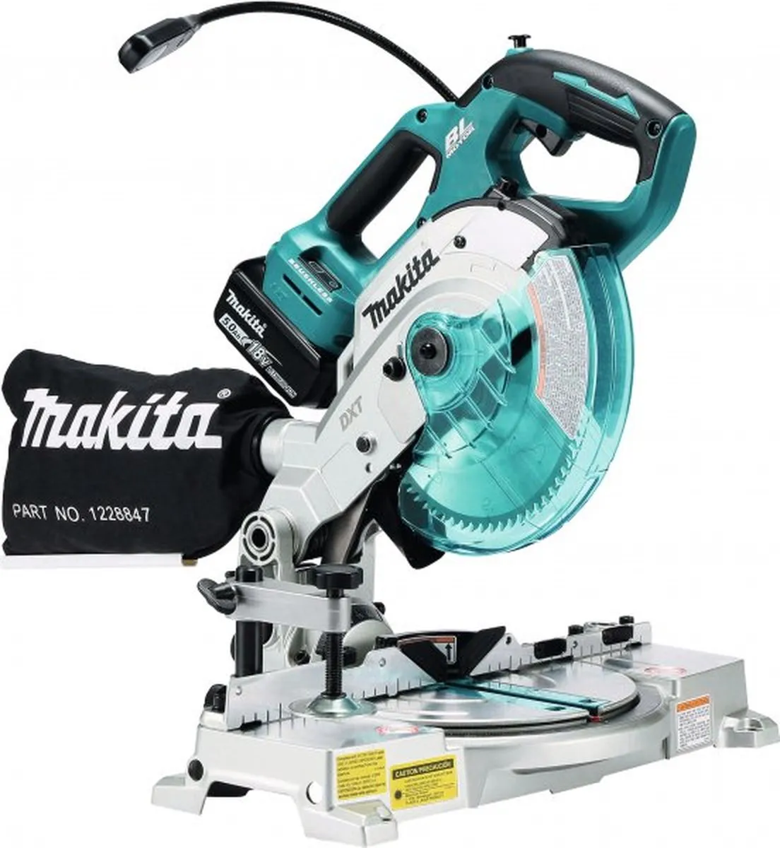 Makita DLS600RTE Verstekzaag 18V - 2x 5.0Ah accu - 260mm