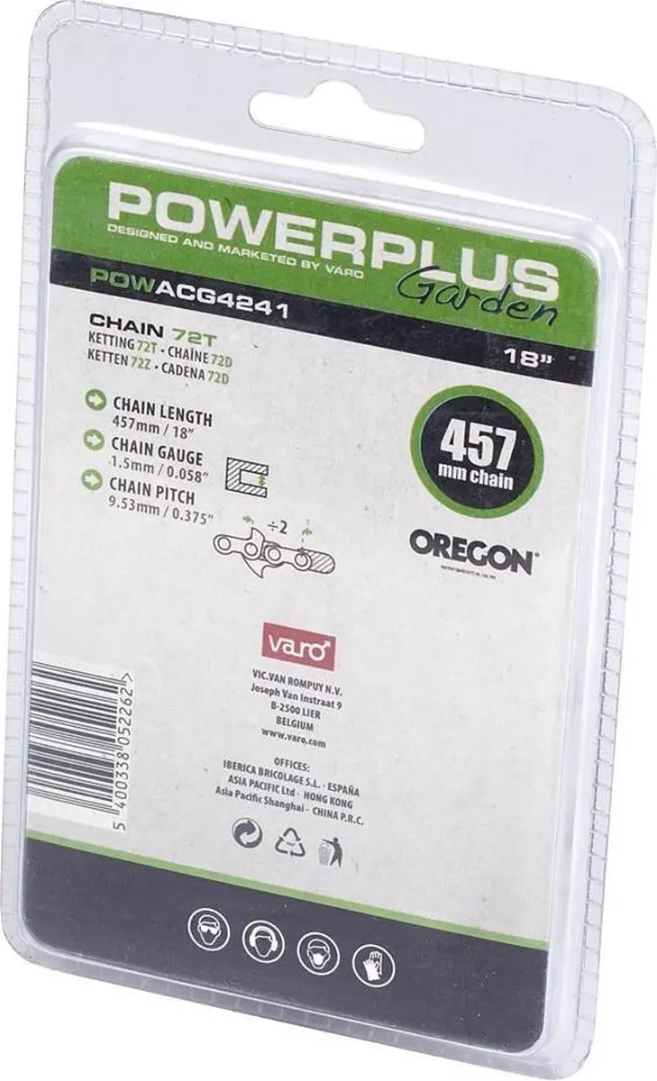 Powerplus POWACG4241 Zaagketting Oregon 18" - 72 tanden - afbeelding 3 van 3