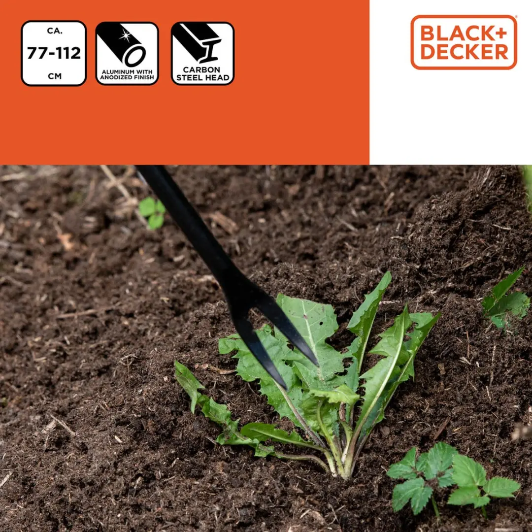 BLACK+DECKER Onkruidwieder Telescopisch 112cm - Aluminium/Koolstofstaal - afbeelding 6 van 6