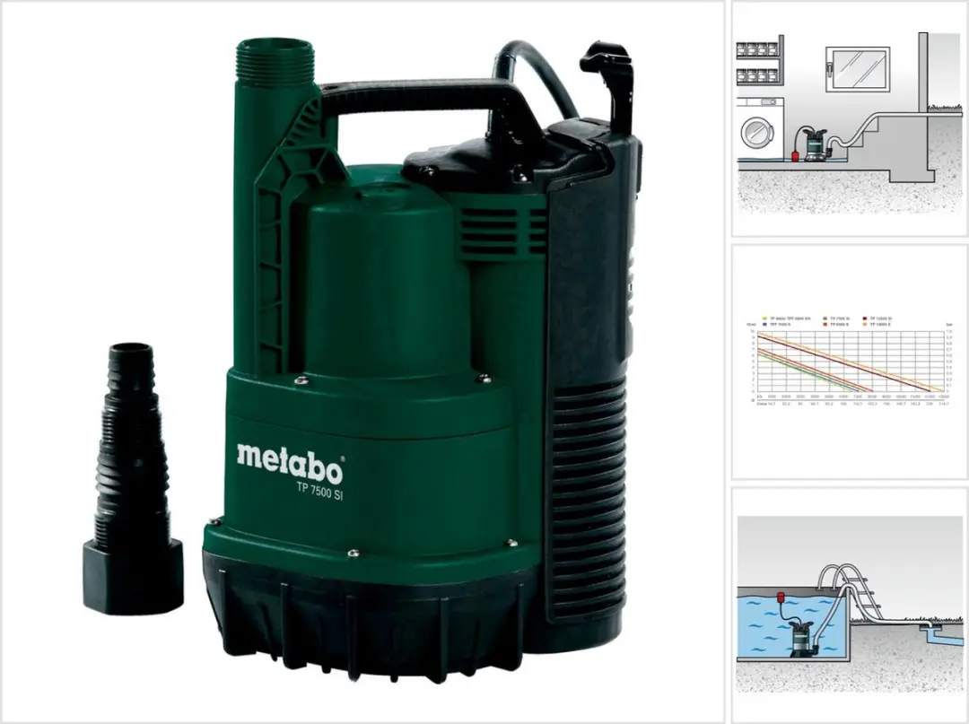 Metabo TP 7500 SI Dompeldrukpomp 7500 l/h
