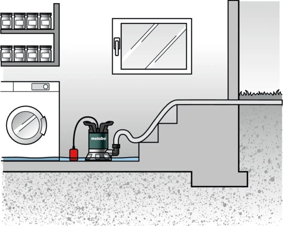 Metabo TP 7500 SI Dompeldrukpomp 7500 l/h - 300W
