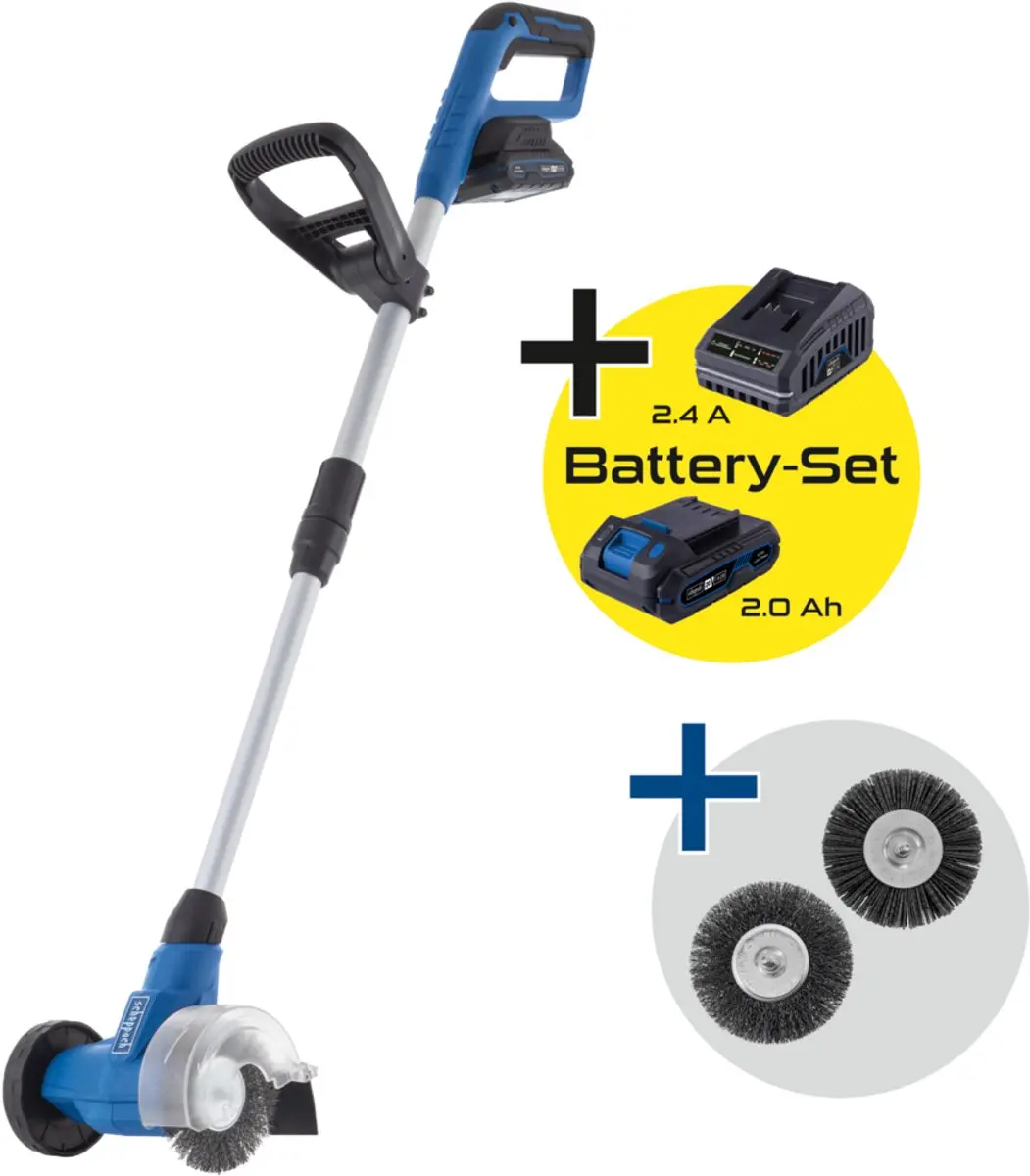 Scheppach Accu Onkruidvoegenborstel C-FR100-X - 115mm - 20V 2.0Ah Set