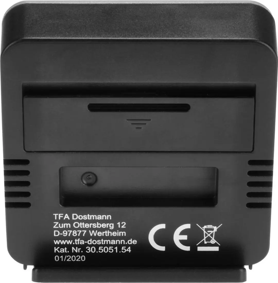 TFA Dostmann 95.2019.54 Thermo- en Hygrometer - Zilver/Zwart