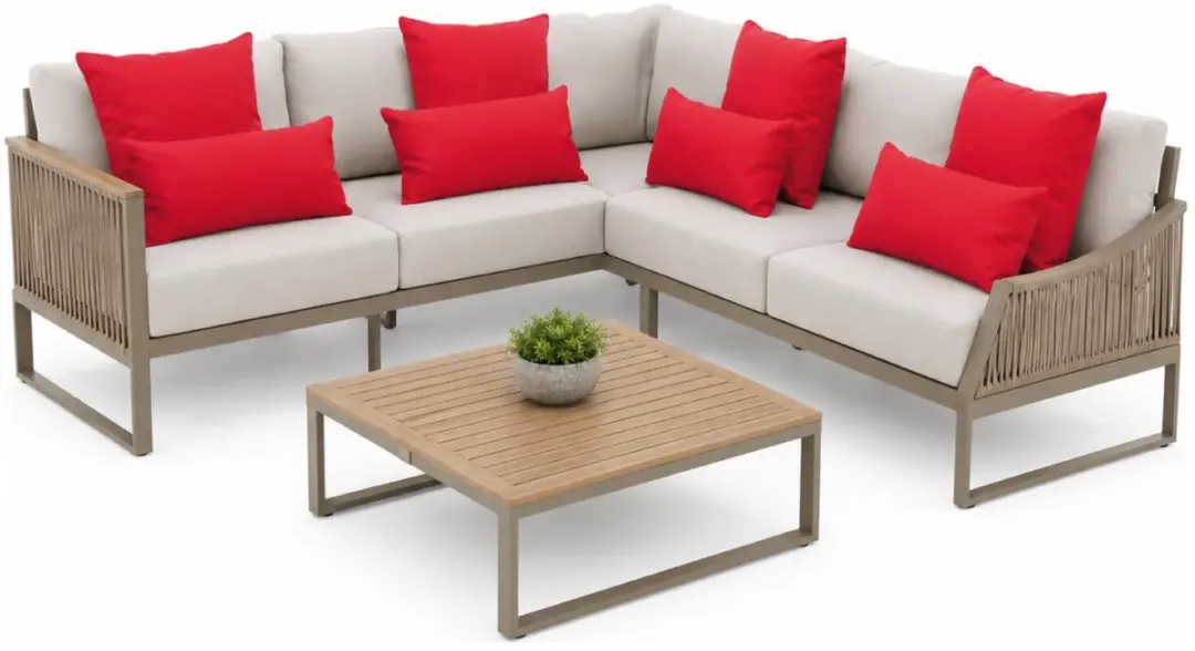 Anna's Collection Bank/Tuin Kussens Set 8-delig