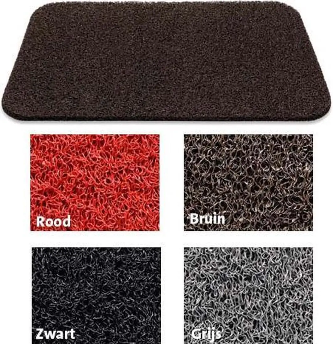 HAMAT Curly Schoonloopmat Buiten 60x80cm - Grijs