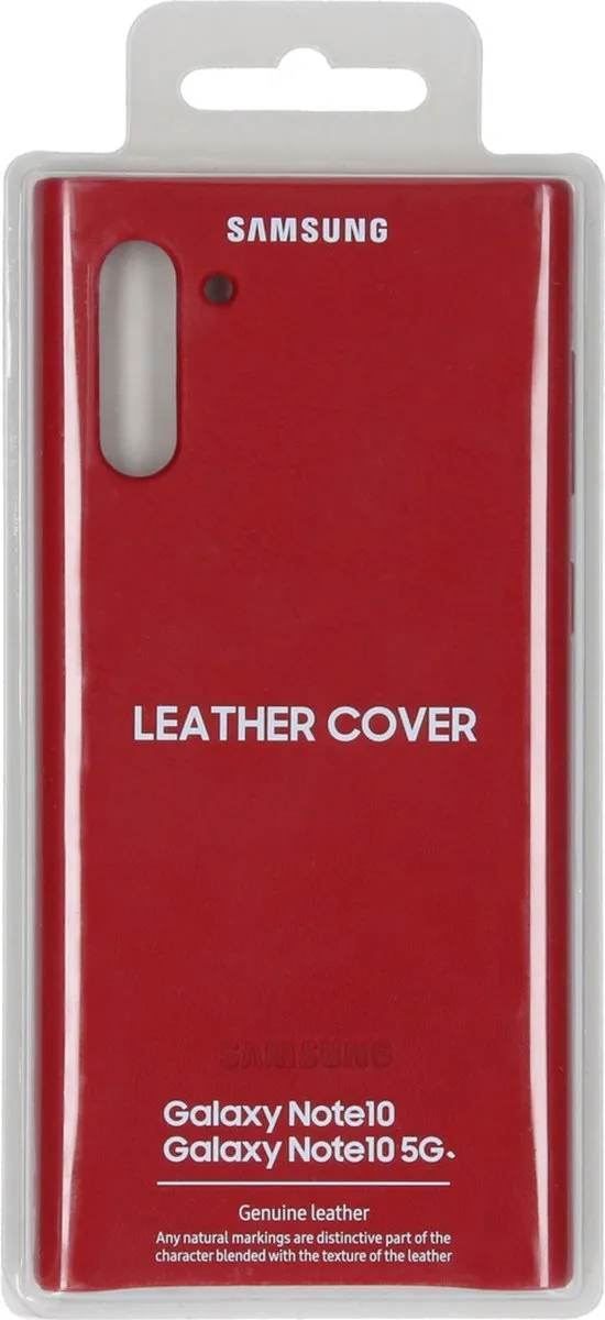 Samsung Leather Cover Galaxy Note 10 - Rood - MPN 8806090027697 - afbeelding 4 van 4