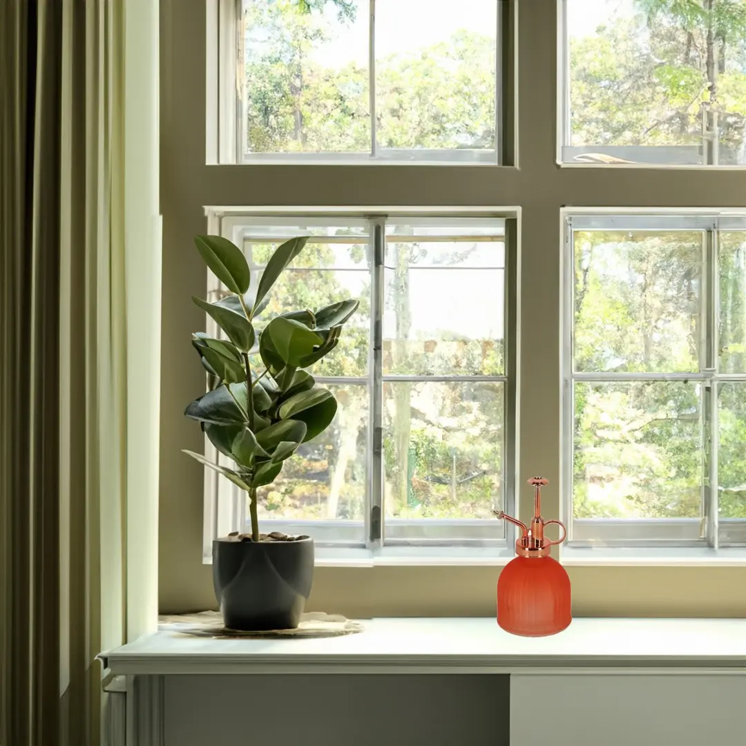 Esschert Design Plantenspuit Glas Terracotta/Koper 15.5cm