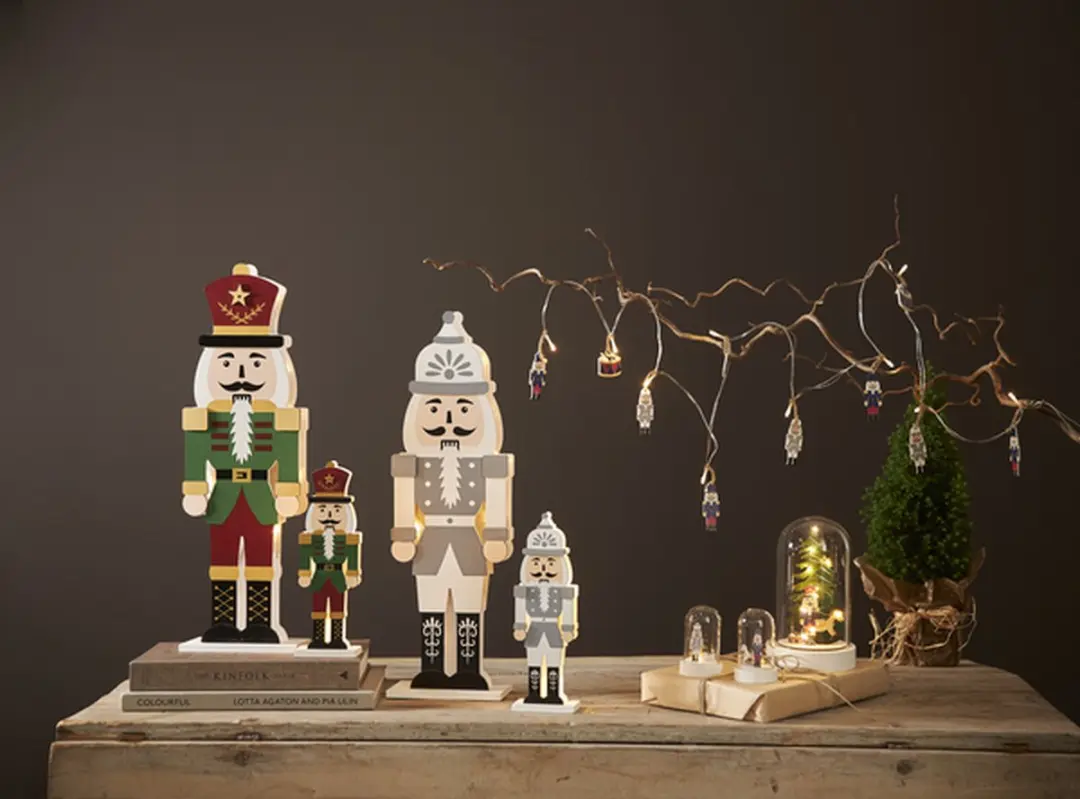 Star Trading Kerstverlichting Notenkraker 10 LED - 180cm - Veelkleurig