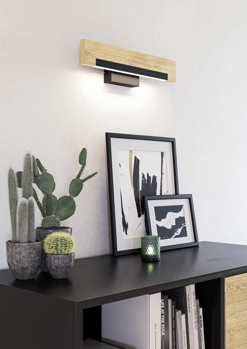 Eglo Camacho Wandlamp 44cm - Zwart