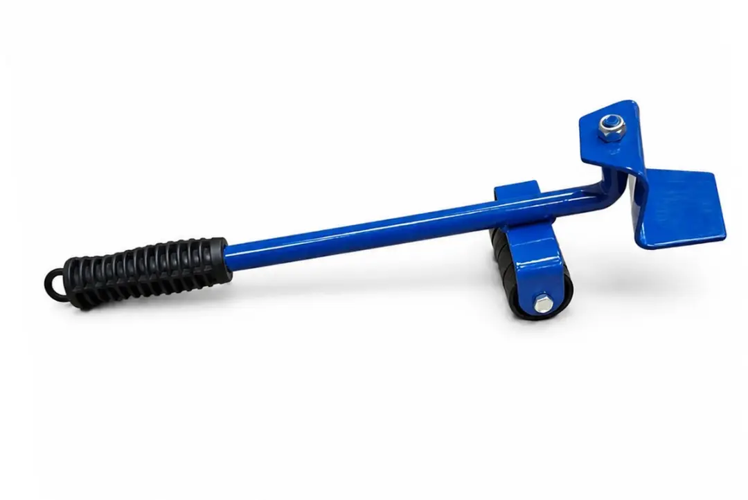 Kortpack Lift & Roll Set - 4 Rollers 150kg + Hefboom - Zwart/Geel/Blauw