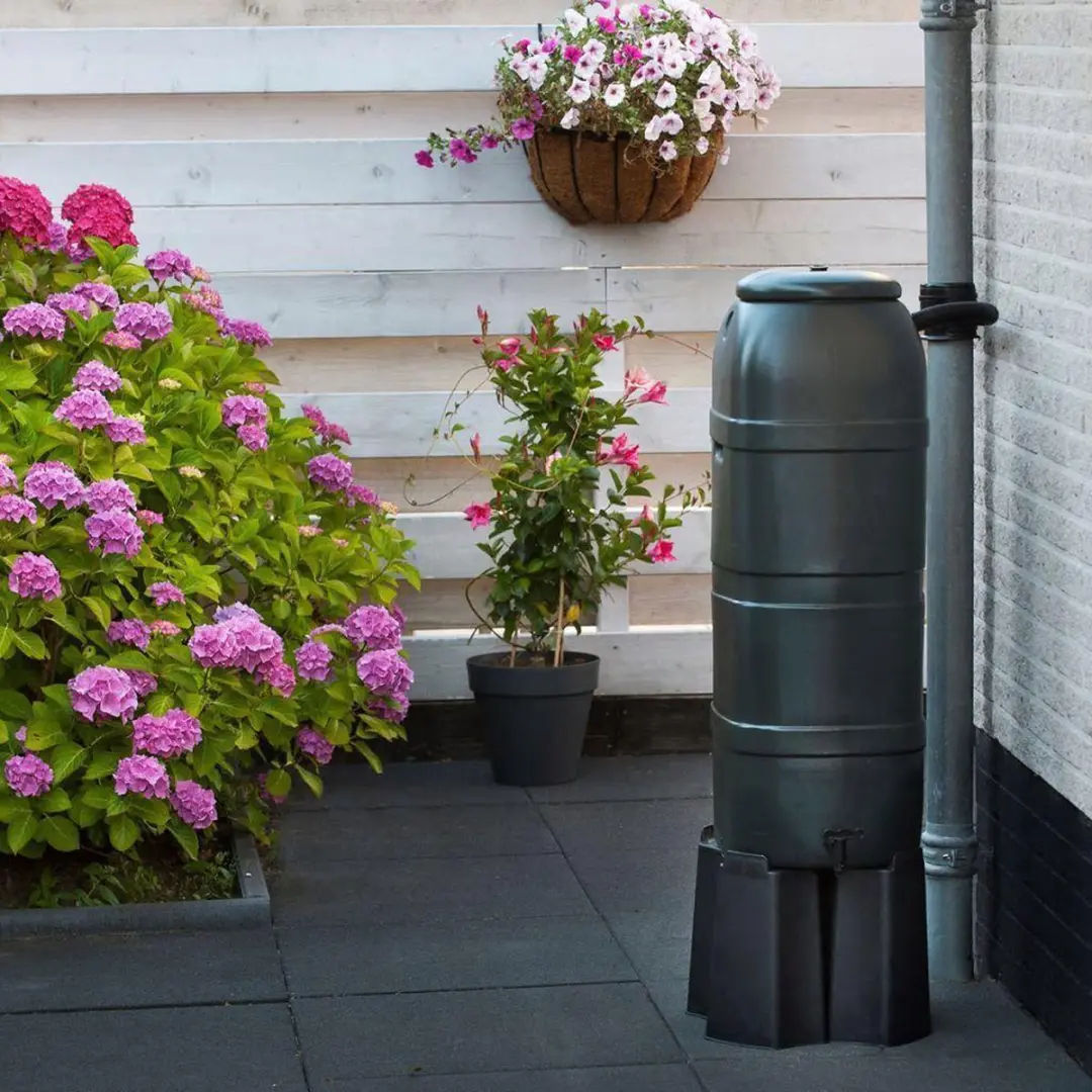 Nature Slimline Regenton 100L - 96x32x36cm Zwart