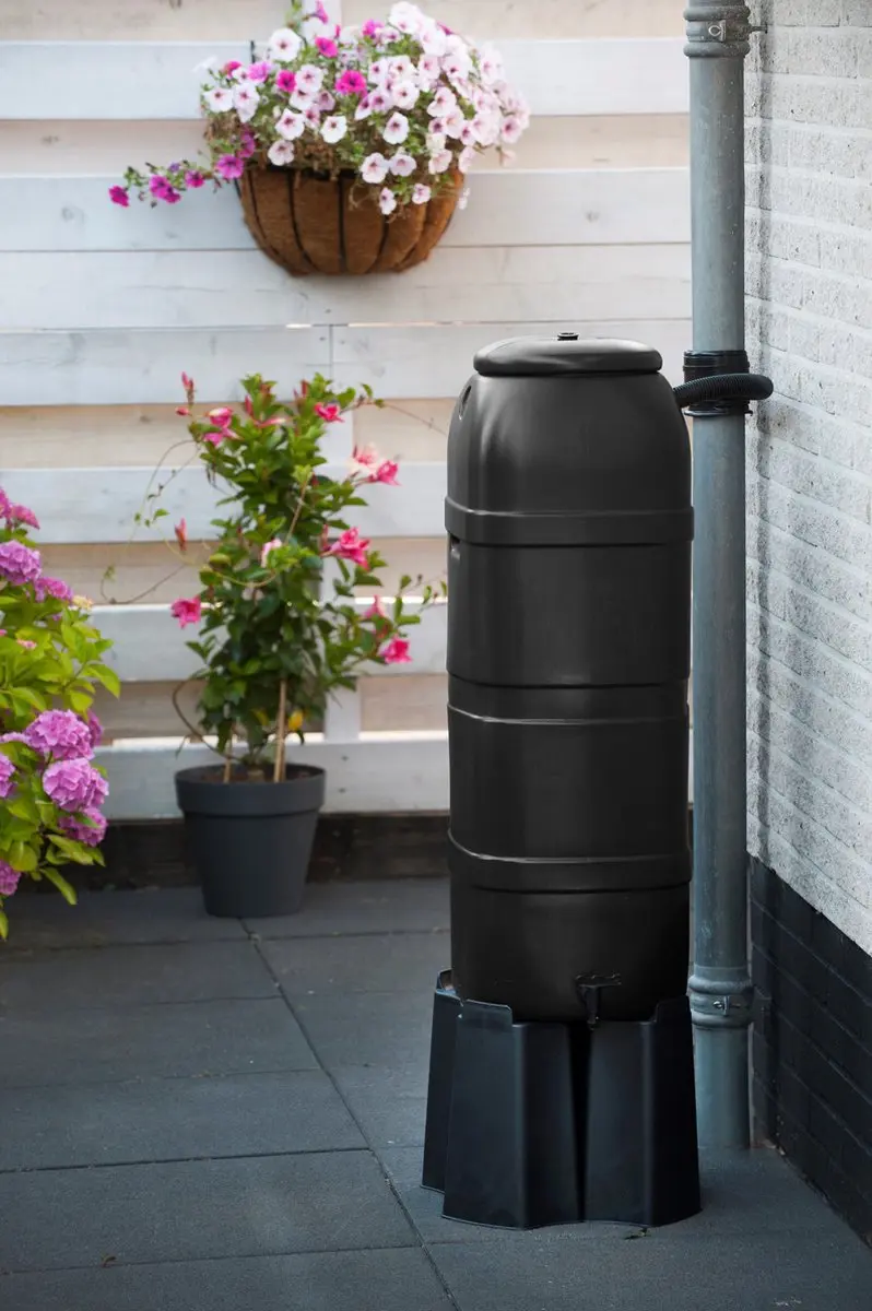 Nature Slimline Regenton 100L - 96x32x36cm Zwart