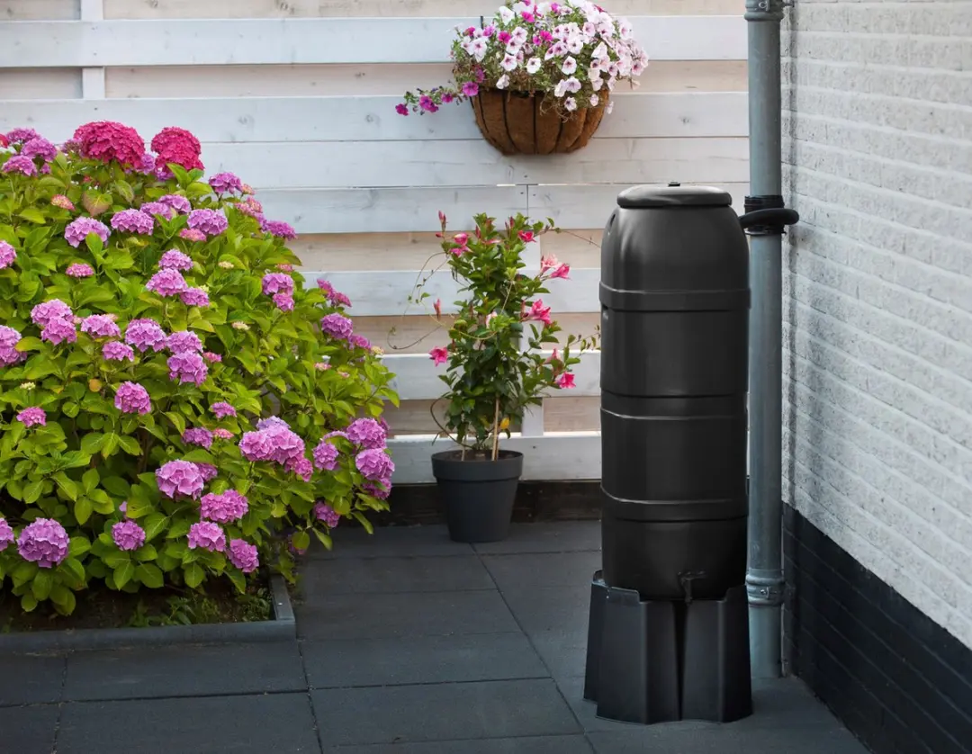 Nature Slimline Regenton 100L - 96x32x36cm Zwart