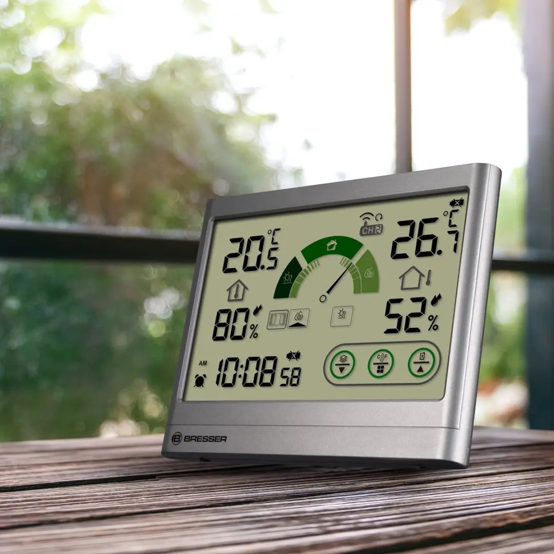 Bresser Weerstation VentAir H Thermo-Hygrometer - Grijs - afbeelding 6 van 6