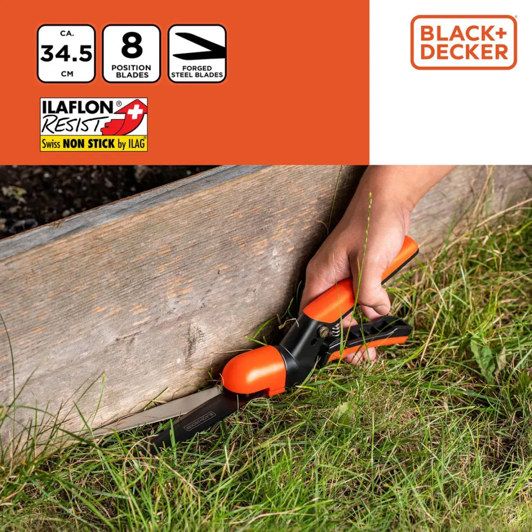 BLACK+DECKER Grasschaar 34,5cm - Zwart/Oranje