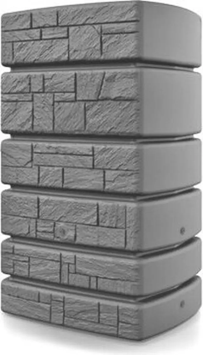 Prosperplast Regenton Stone Tower 500L - Grijs