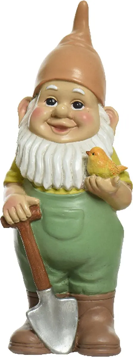 Decoris Tuinkabouters Kunststeen - 2 Stuks H29cm Groen