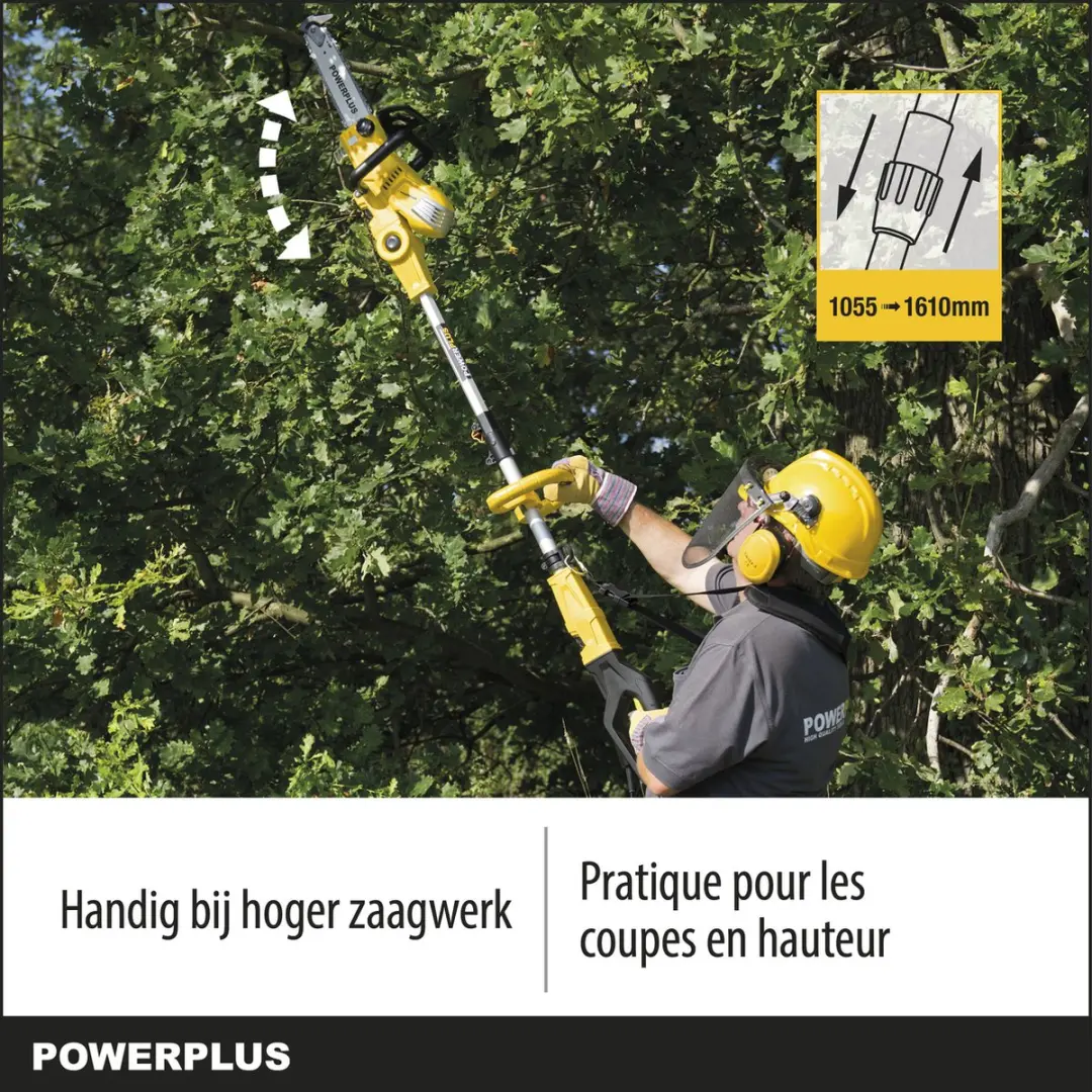 Powerplus POWXG1032 Telescopische Elektrische Kettingzaag 900W - 30cm Zaagblad