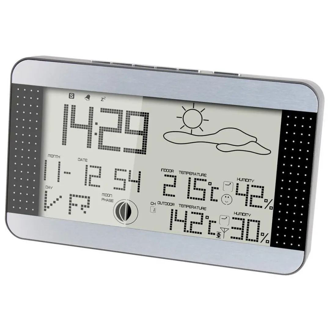 Alecto WS-1700 Weerstation - Draadloze Buitensensor - Zilver