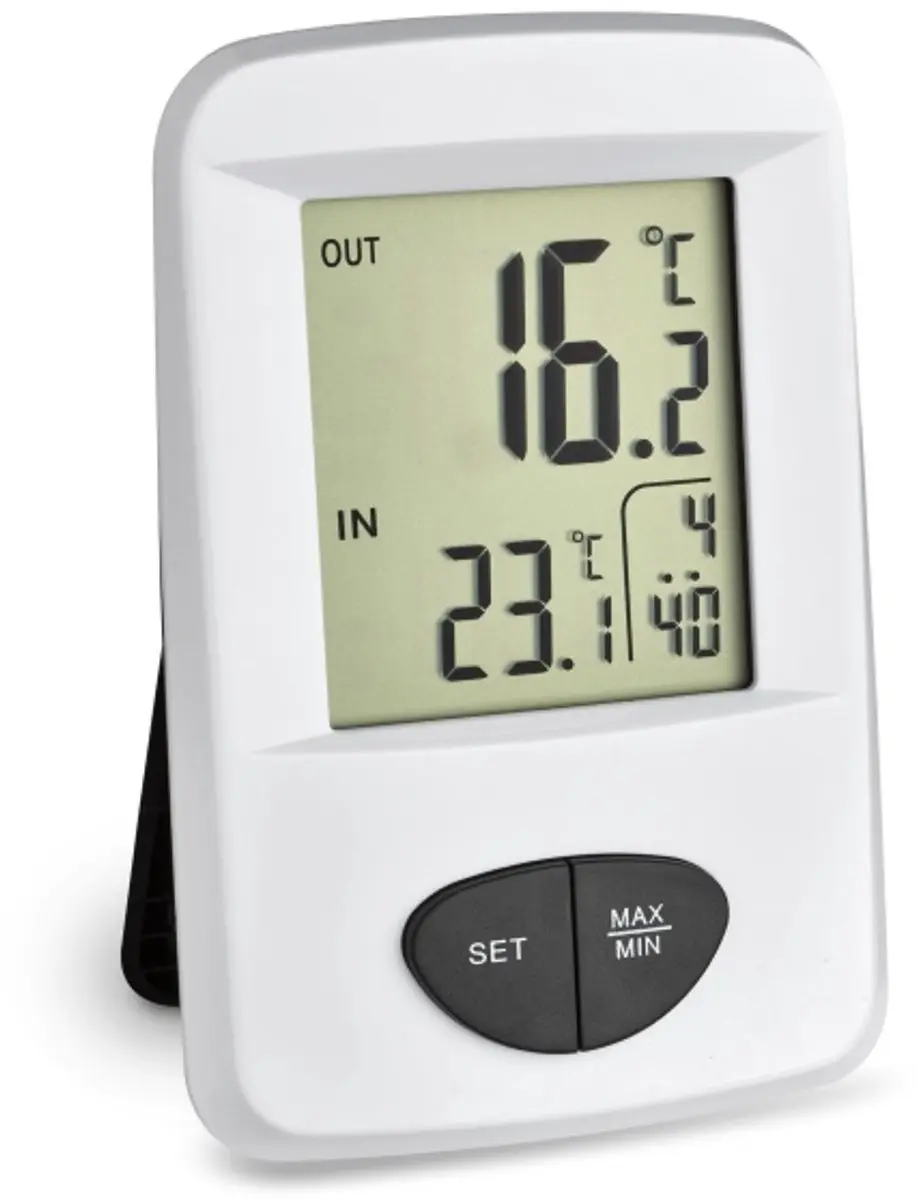 TFA Dostmann 30.3061.02 Radiografisch Horloge - Wit - afbeelding 6 van 6
