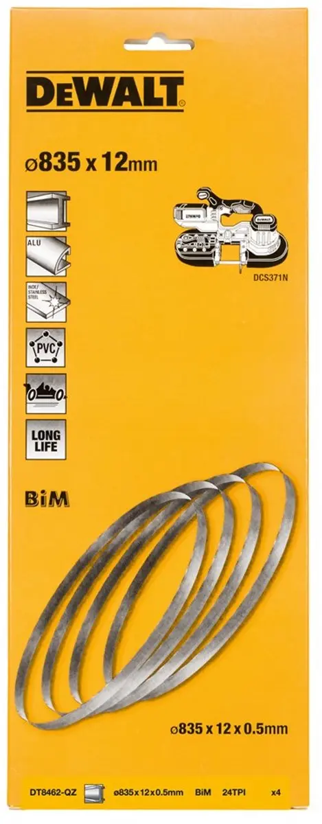 DeWalt DT8462 Lintzaagblad 835mm - 24TPI Metaal