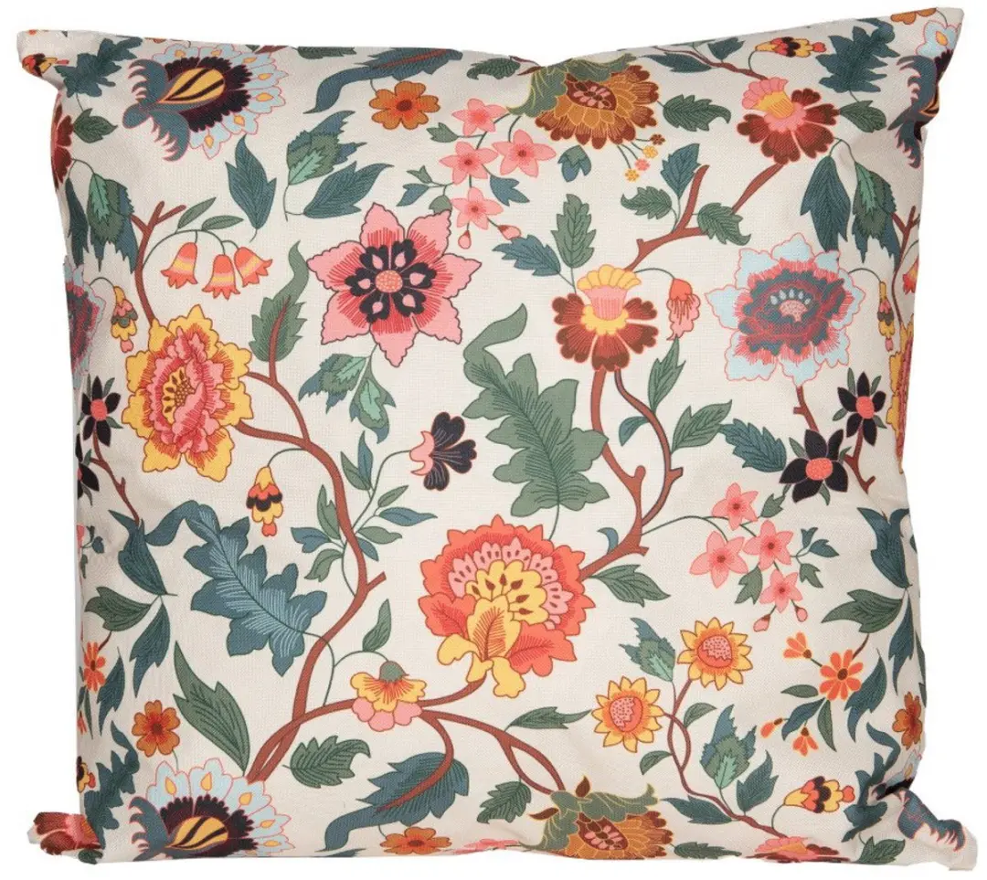 Anna's Collection Buitenkussen Vintage Bloemen 45x45cm
