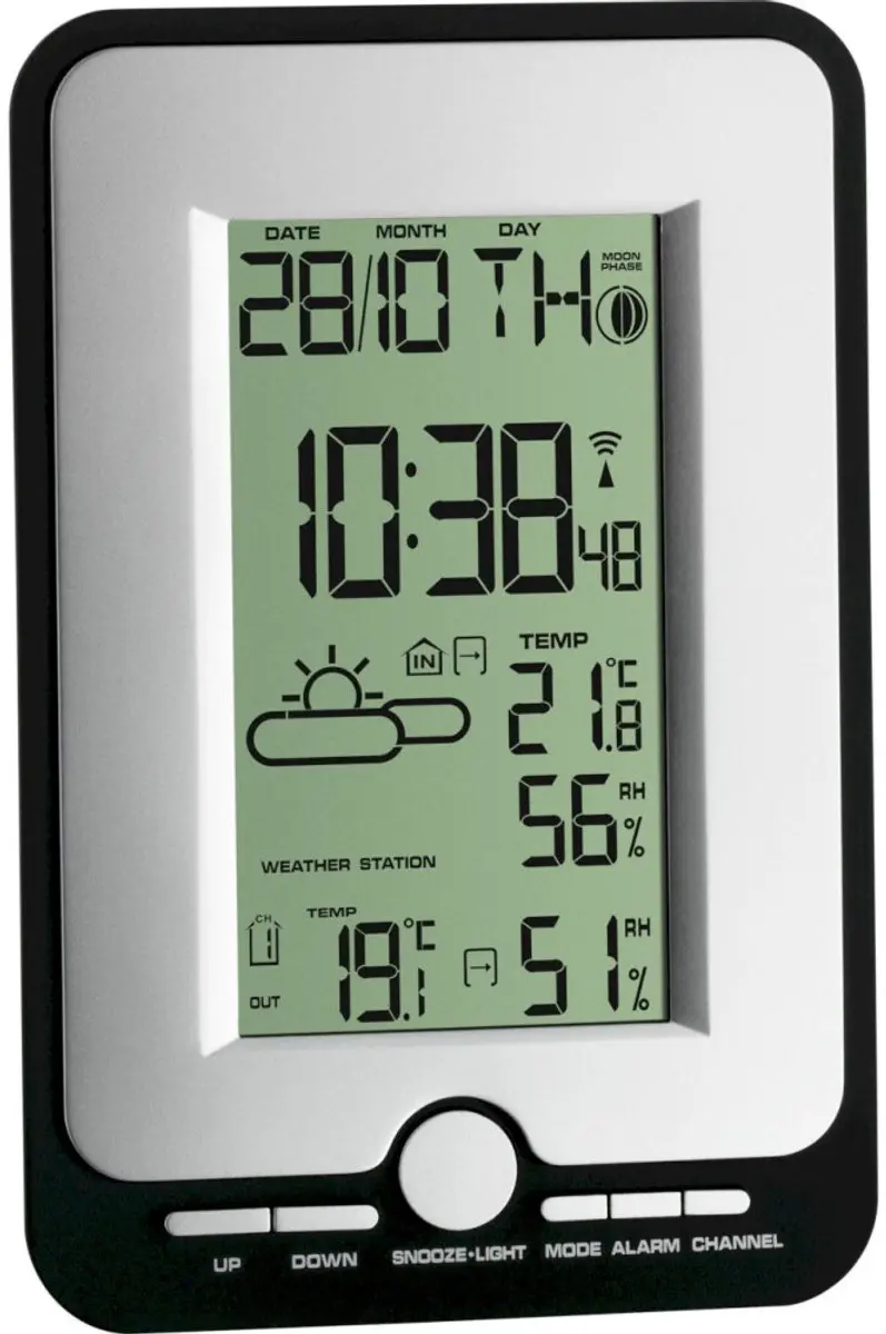 TFA Dostmann MULTY 35.1134.10 Draadloos Weerstation - 3 Sensoren - Zilver