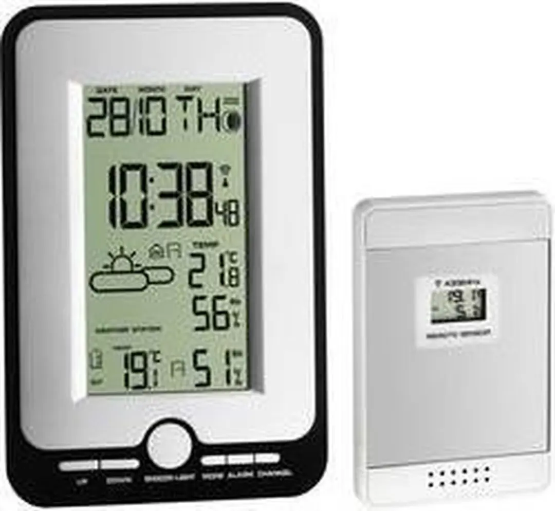 TFA Dostmann MULTY 35.1134.10 Draadloos Weerstation - 3 Sensoren - Zilver - afbeelding 6 van 6