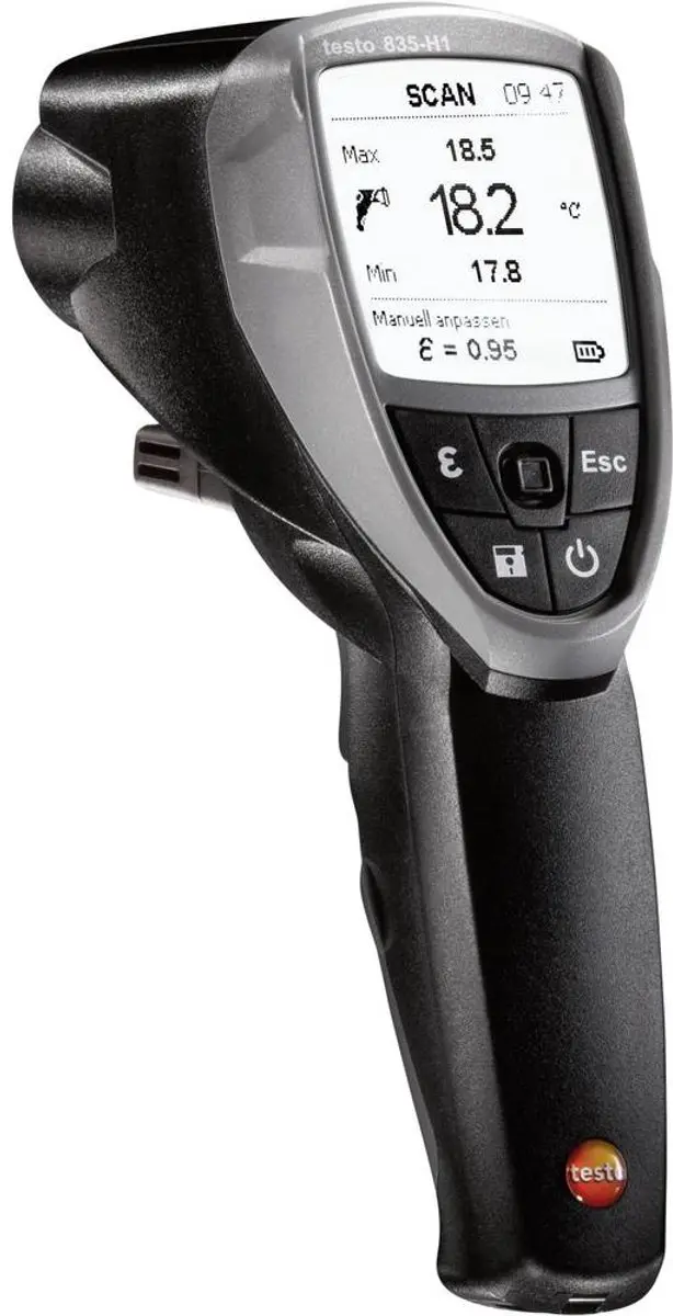 Testo 835-H1 Infrarood Thermometer -30 tot +600°C