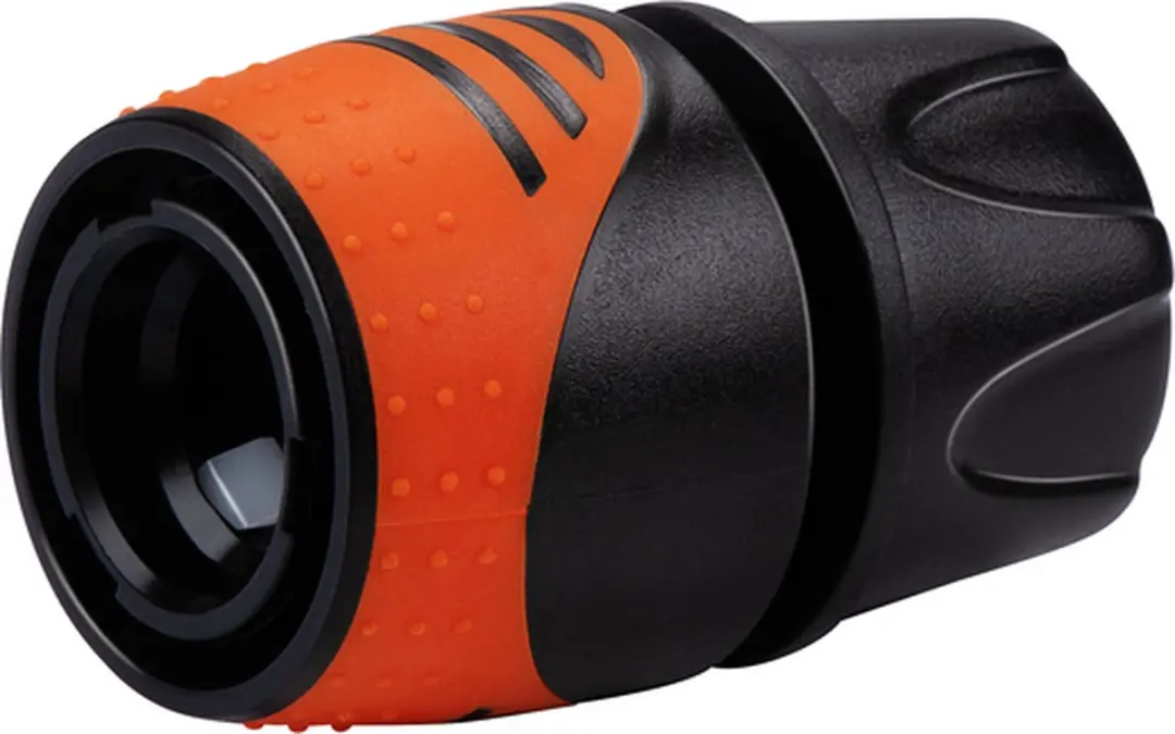 BLACK+DECKER Sproeikop met 3 Koppelingen - Aanpasbare Waterstroom - Zwart/Oranje