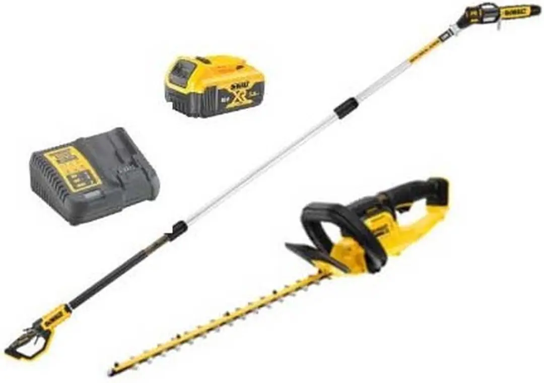 DeWalt DCMPSH56KIT Accu Combiset 18V XR 5.0Ah - Kettingzaag & Heggenscharen - afbeelding 2 van 5