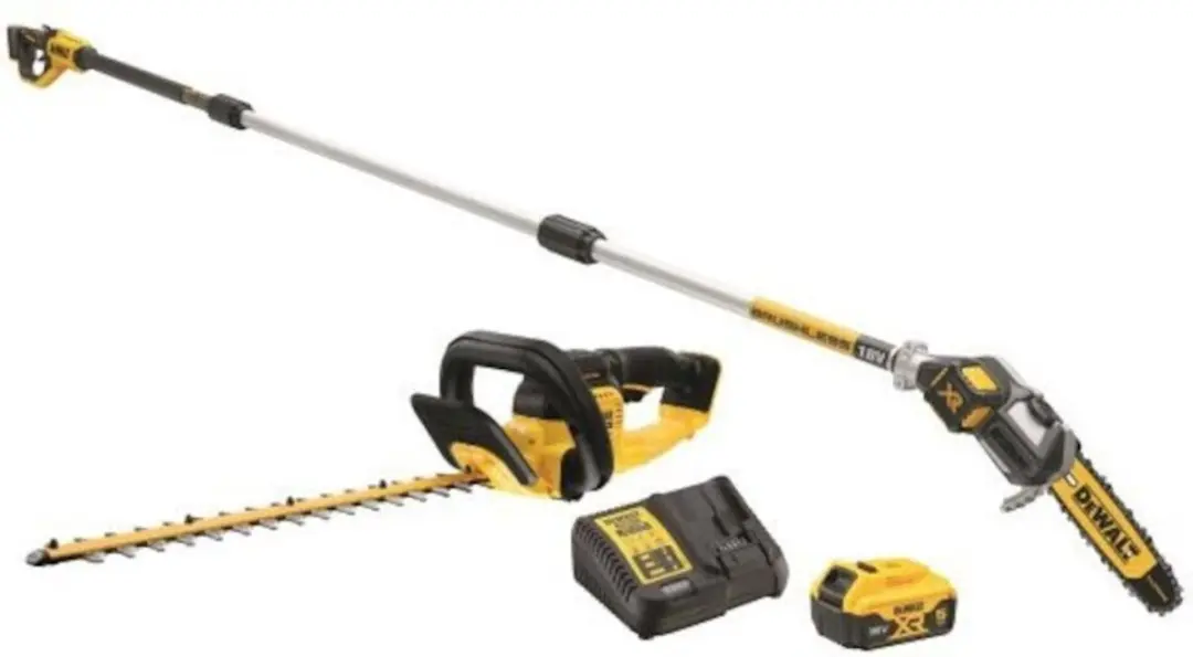 DeWalt DCMPSH56KIT Accu Combiset 18V XR 5.0Ah - Kettingzaag & Heggenscharen - afbeelding 3 van 5