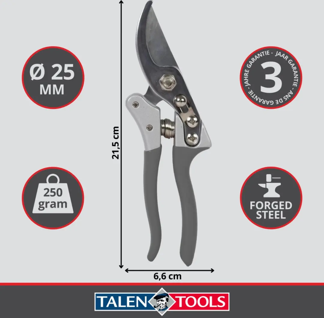 Talen Tools Snoeischaar Gesmeed Staal 21,5cm - afbeelding 2 van 3