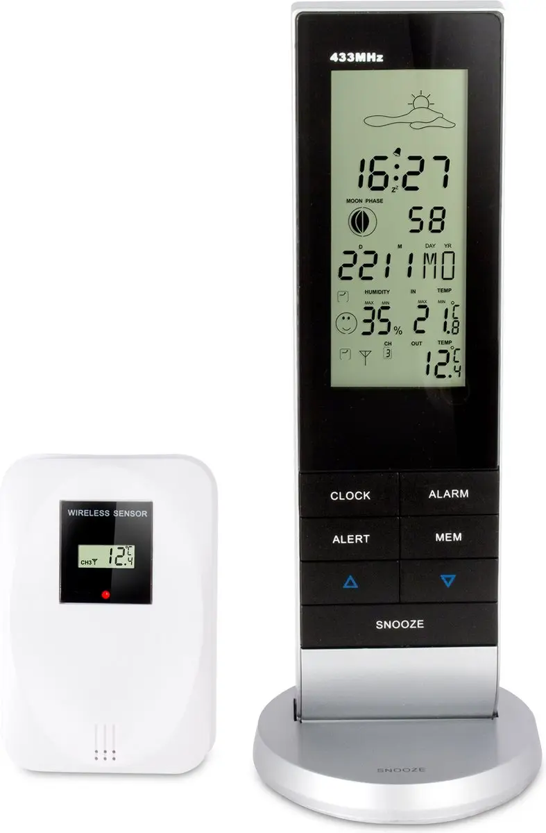 Alecto WS-1150 Professioneel Weerstation - Zwart