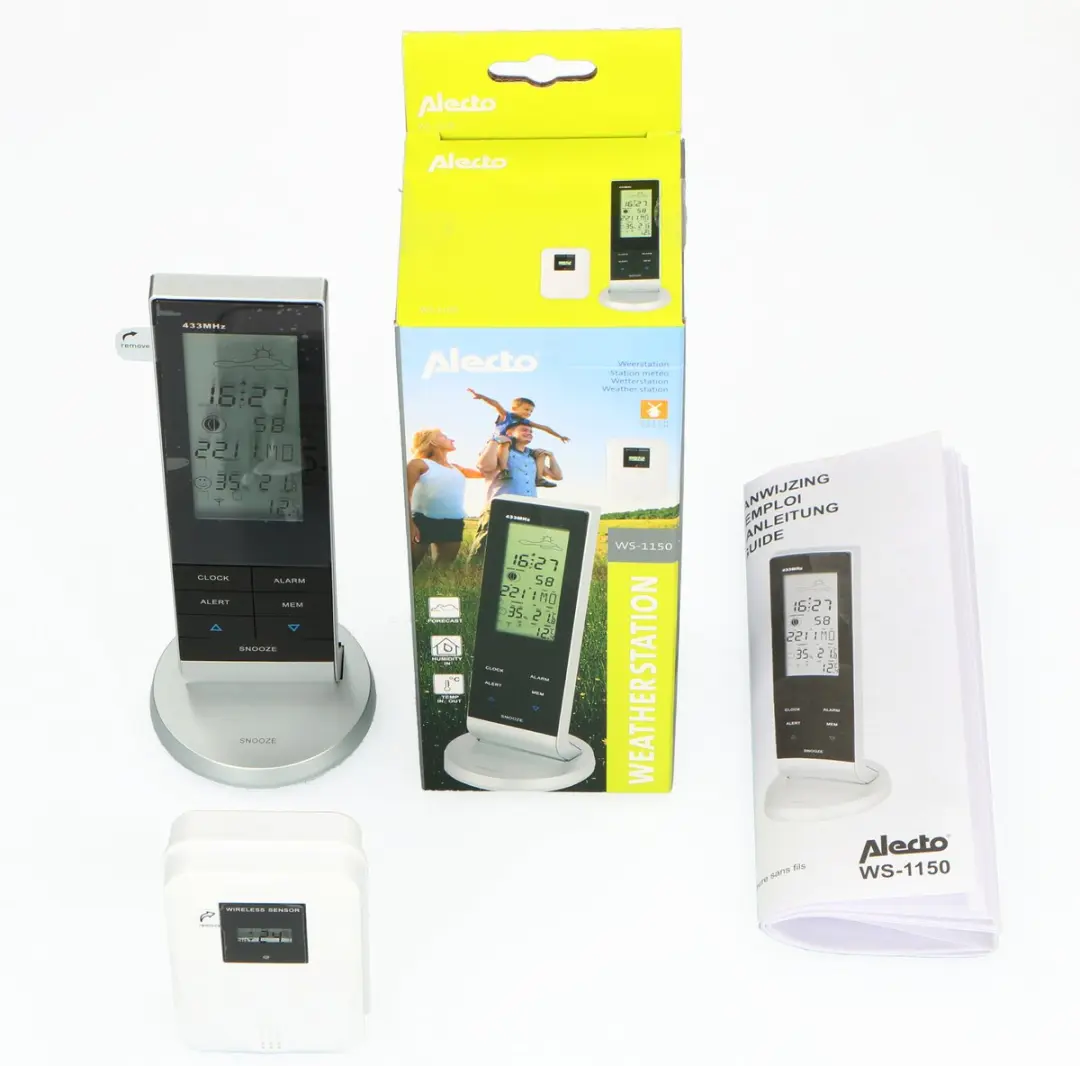 Alecto WS-1150 Professioneel Weerstation - Zwart - afbeelding 6 van 6