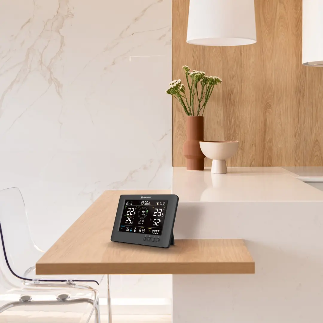 Bresser ClearView TB Weerstation 8-in-1 Buitensensor - Wit/Zwart