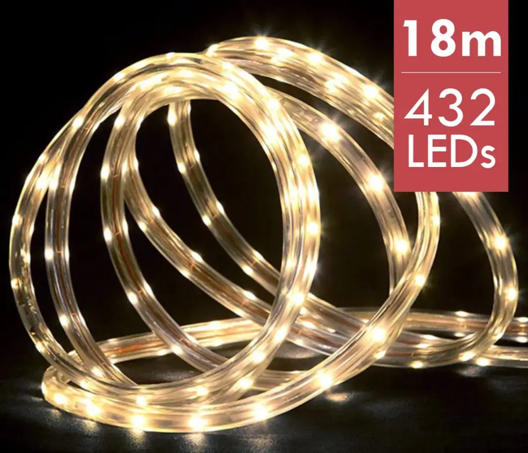 Lumineo Lichtslang 18m - 432 LED Warm Wit - afbeelding 6 van 6