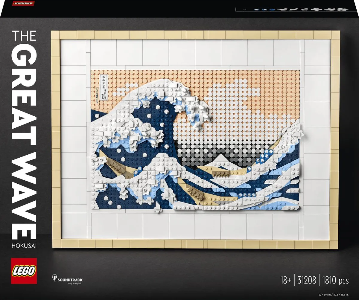 LEGO Art Hokusai 3D Wanddecoratie 31208