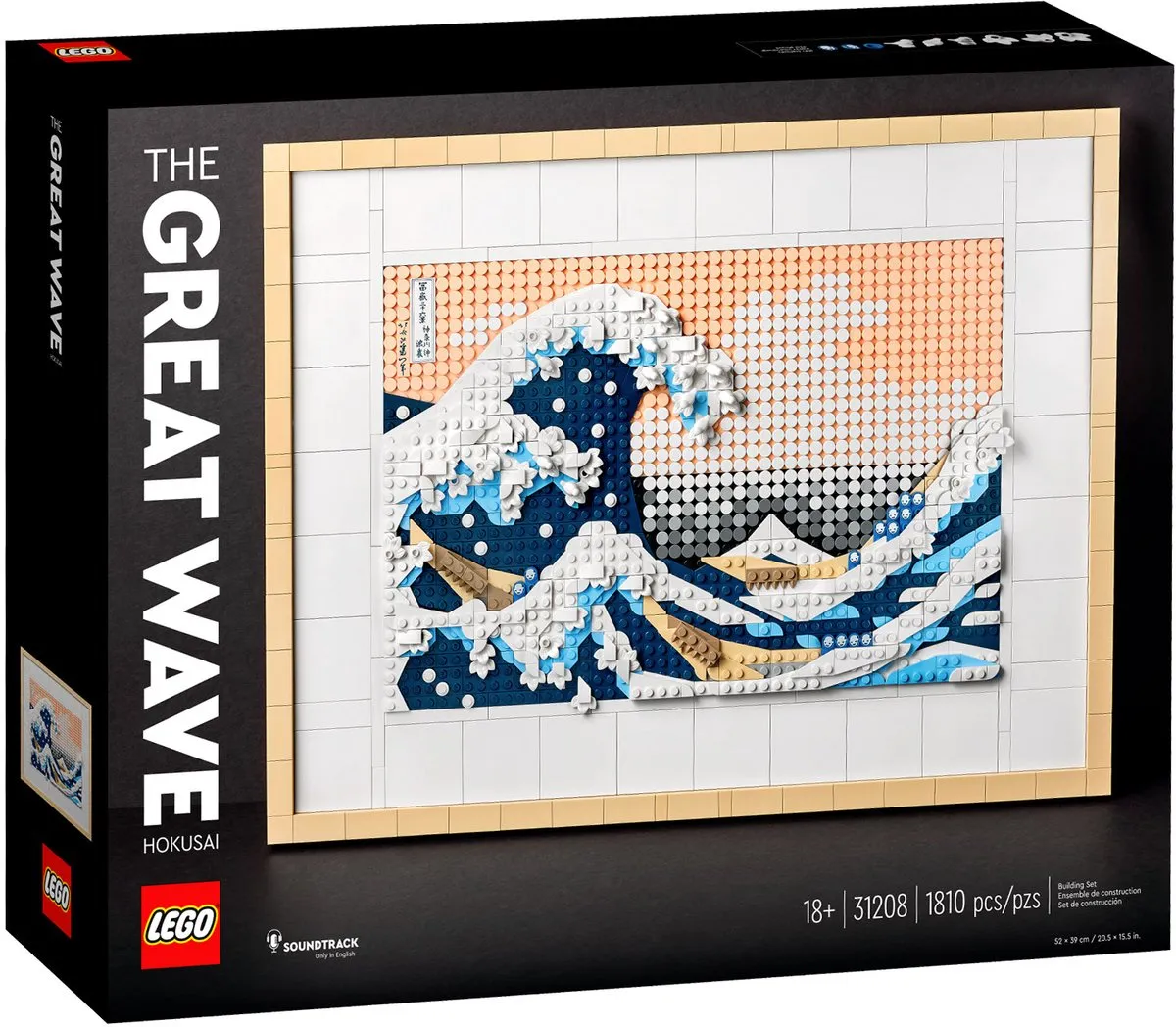 LEGO Art Hokusai 3D Wanddecoratie 31208 - 1810 Stukken