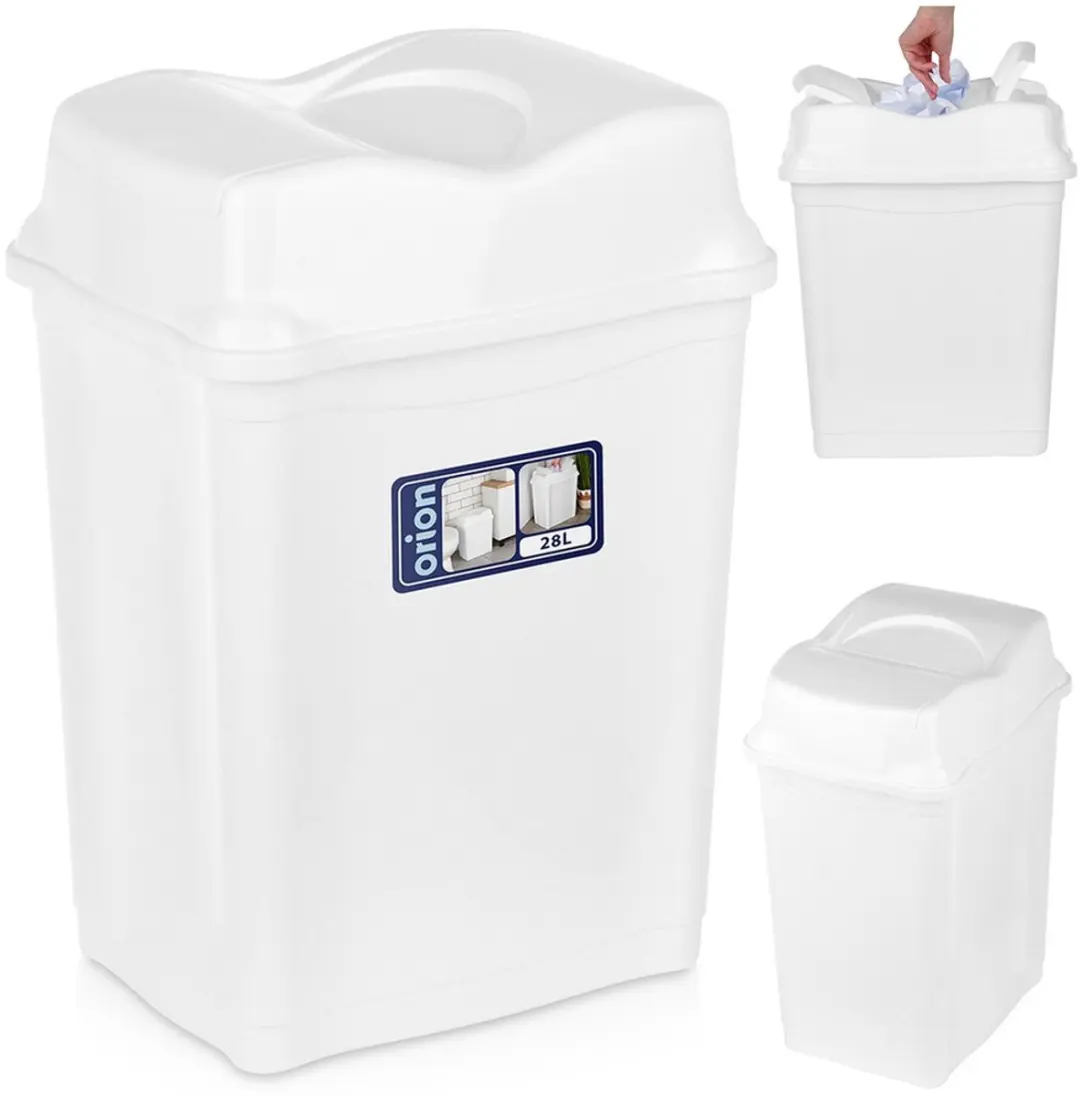 Orion Plastic Vuilnisbak 28L - Wit