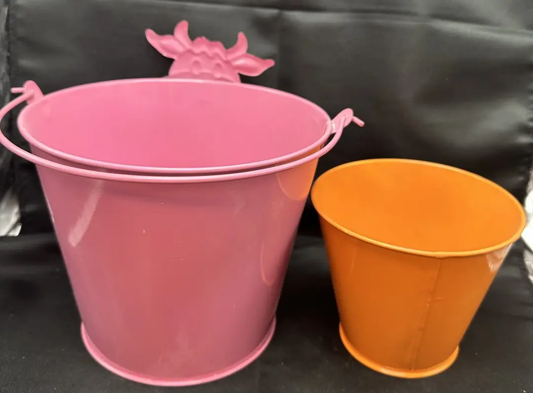 Impuls Tuinemmers Koe & Vlinder - Set van 2 - Roze & Oranje