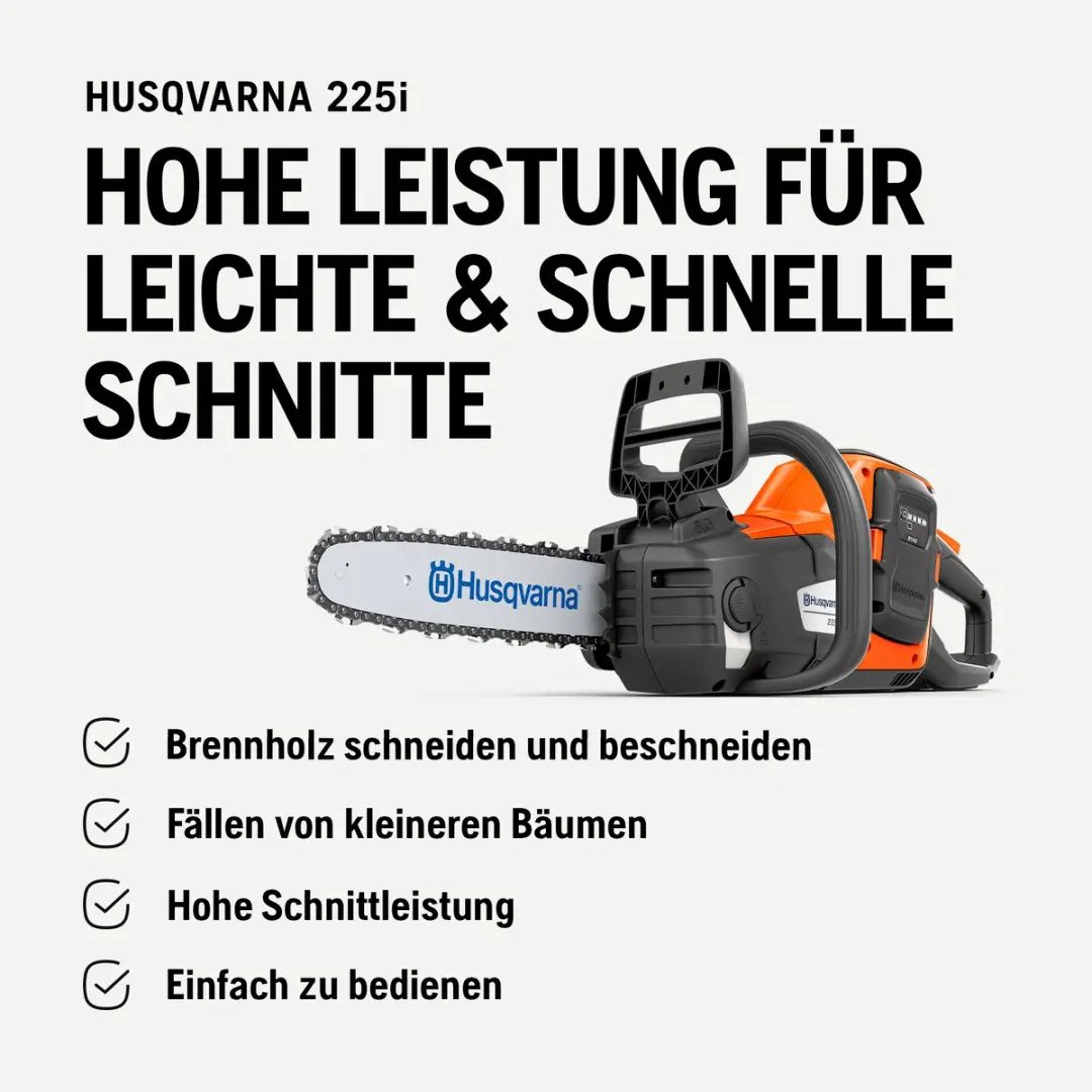 Husqvarna 225i Accu Kettingzaag 12" - 36V - 20 m/s